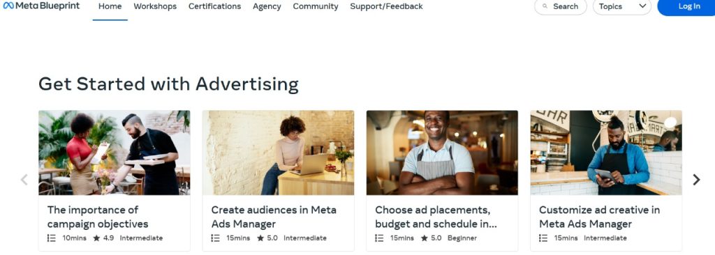 meta blueprint for learning digital marketing